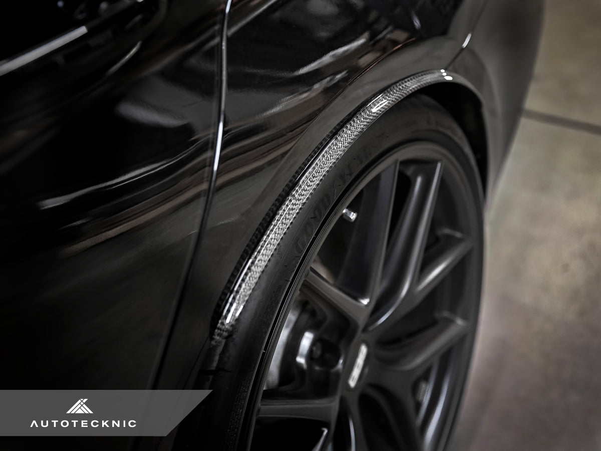 AutoTecknic Carbon Fiber Rear Wheel Arch Extension Set - BMW G30 5-Series