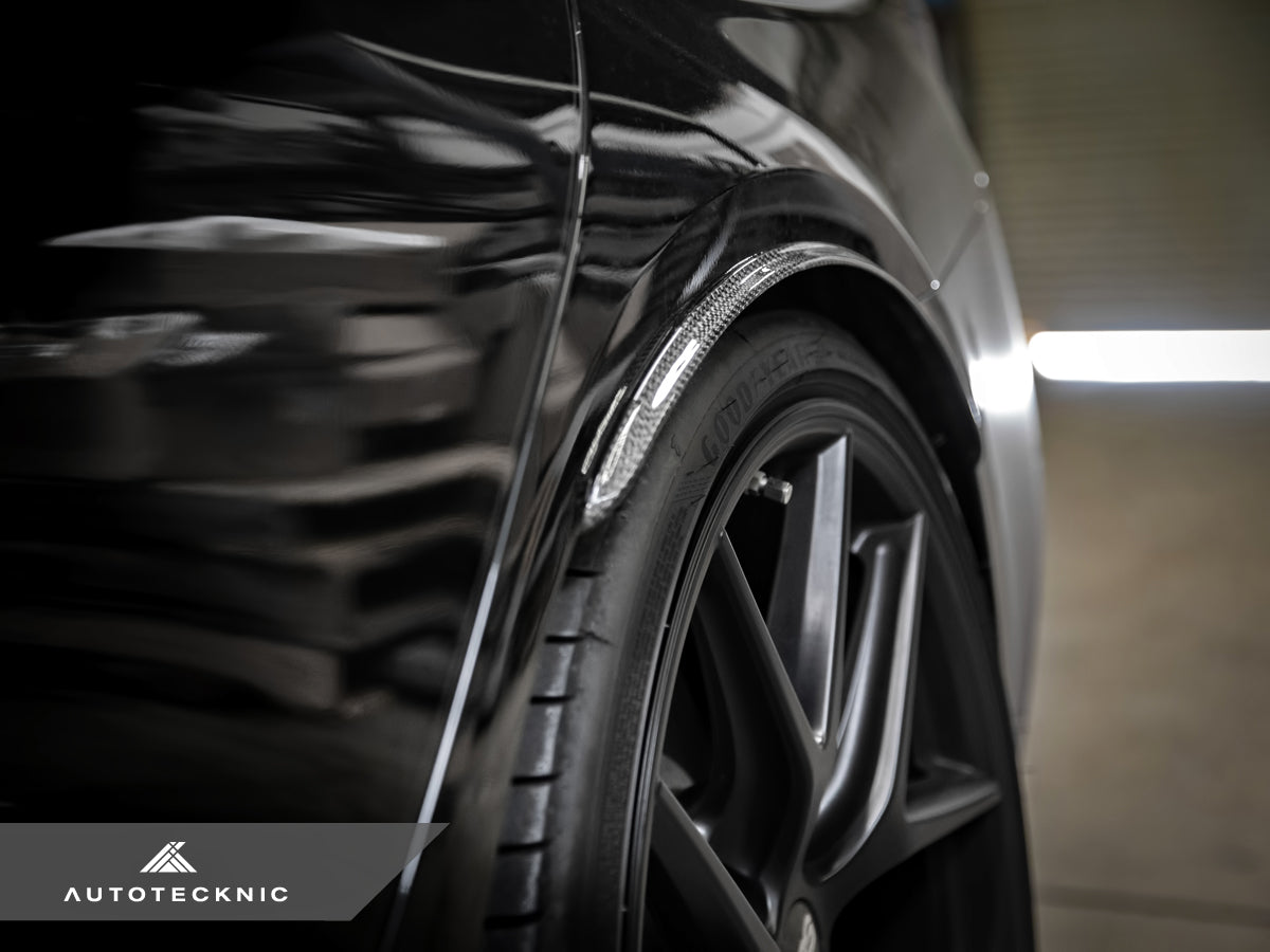 AutoTecknic Carbon Fiber Rear Wheel Arch Extension Set - BMW G30 5-Series