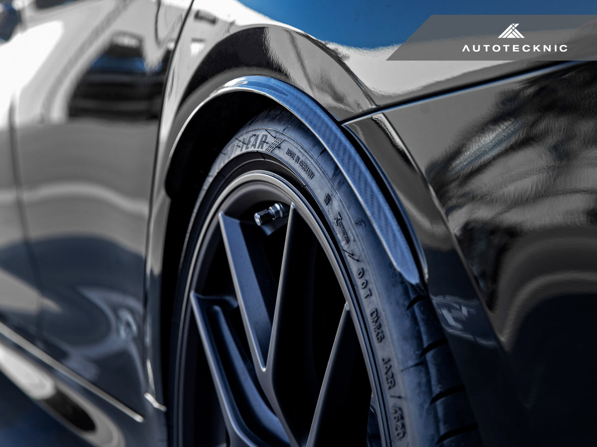AutoTecknic Carbon Fiber Rear Wheel Arch Extension Set - BMW G30 5-Series