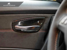 Load image into Gallery viewer, AutoTecknic Dry Carbon Interior Door Handle Trim Set - BMW E82 1M | 1-Series