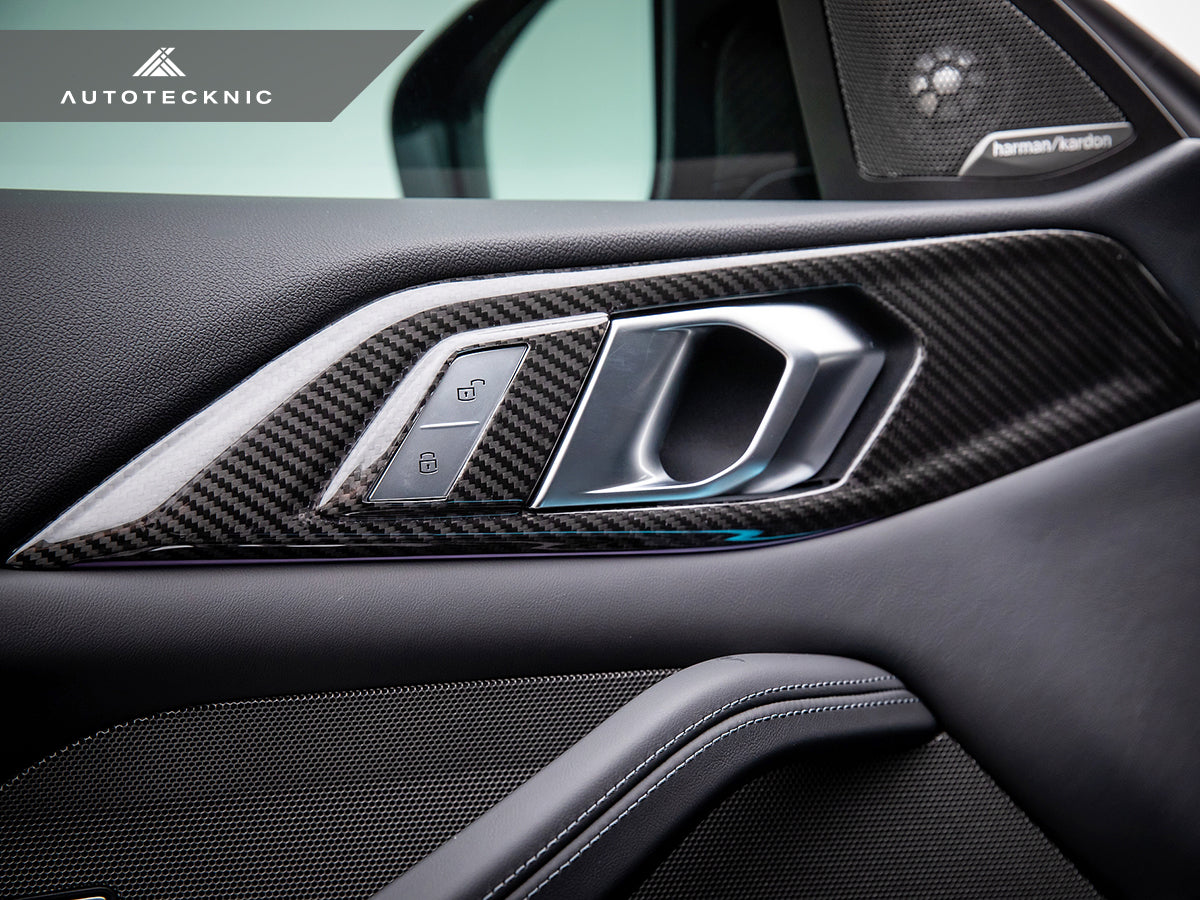 AutoTecknic Dry Carbon Interior Door Handle Trim Set - BMW G82/ G83 M4