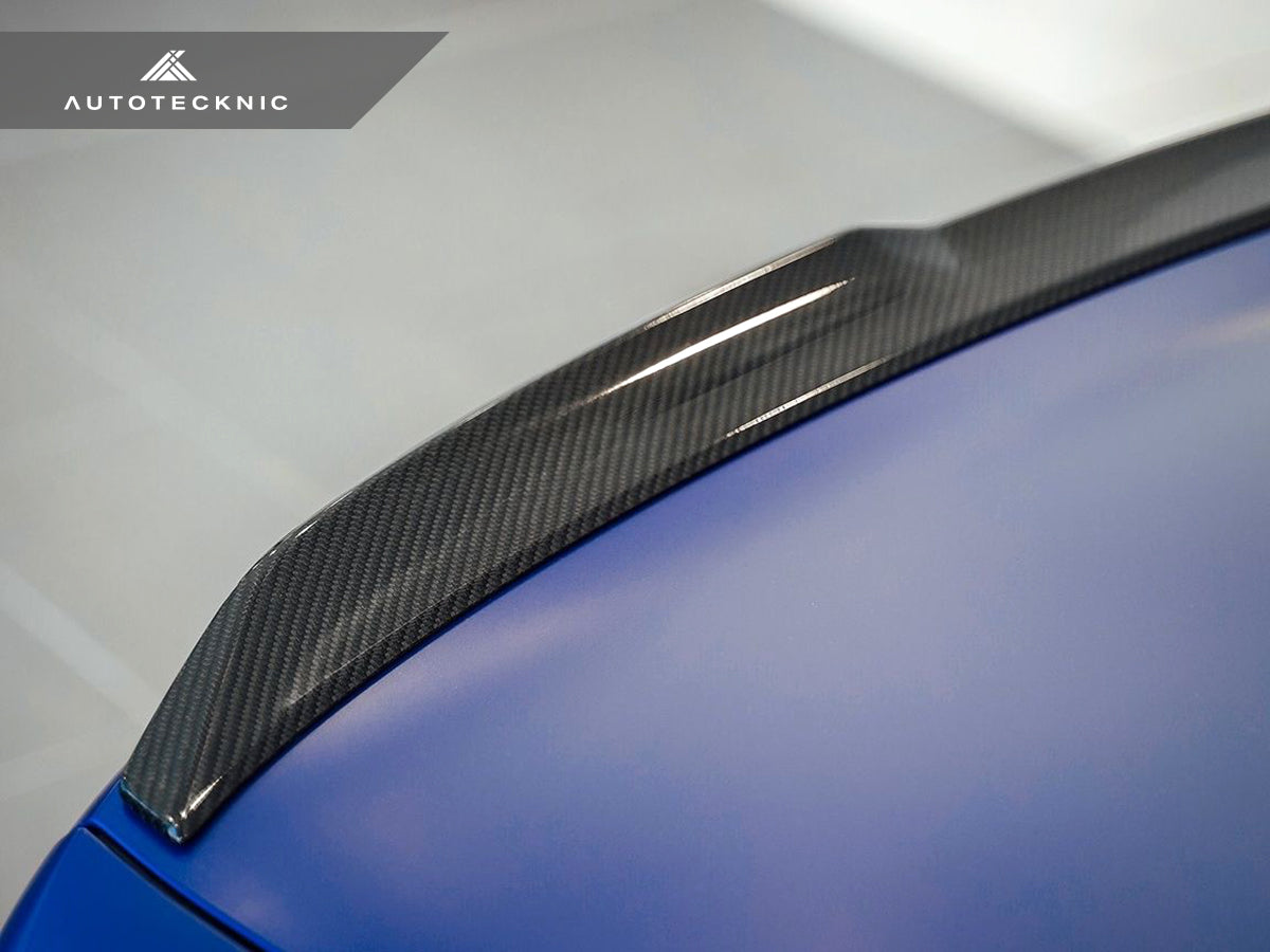 AutoTecknic Dry Carbon V1 Elevated Trunk Spoiler - BMW G80 M3