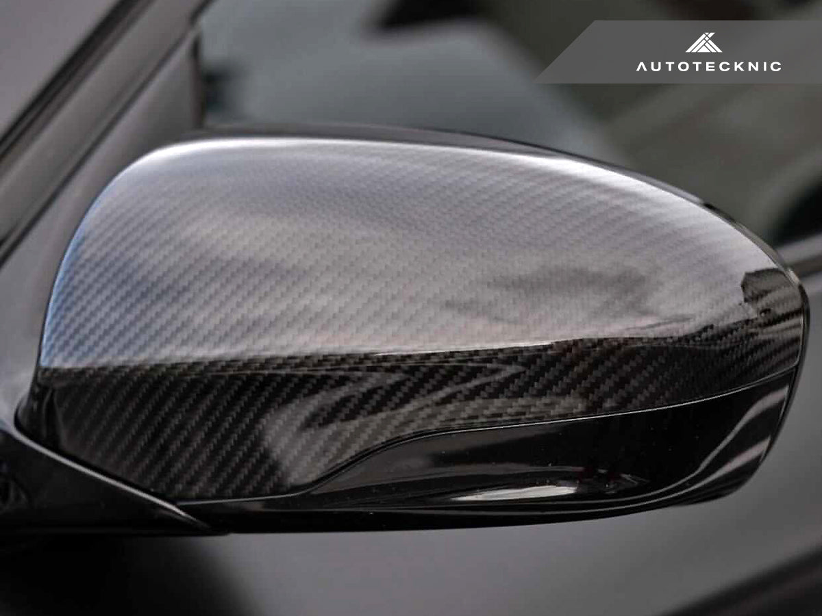 AutoTecknic Replacement Version II Dry Carbon Mirror Covers - BMW F10 M5