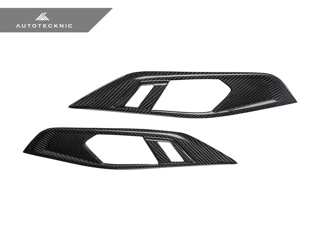 AutoTecknic Dry Carbon Interior Door Handle Trim Set - BMW G22 4-Series