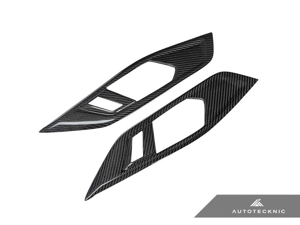 AutoTecknic Dry Carbon Interior Door Handle Trim Set - BMW G22 4-Series