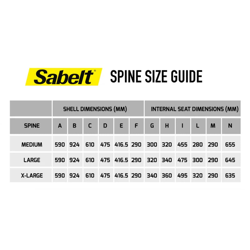 Sabelt Spine Racing Seat Pad Kit - Spine Pad Kit view 2