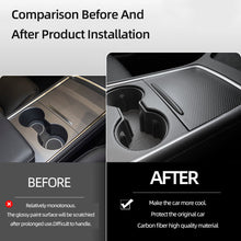 Load image into Gallery viewer, Tesla Model 3 / Y Center Console Wrap Cover  (Gen. 1 &amp; 2 &amp; 3) - Carbon Fiber Interior Mods