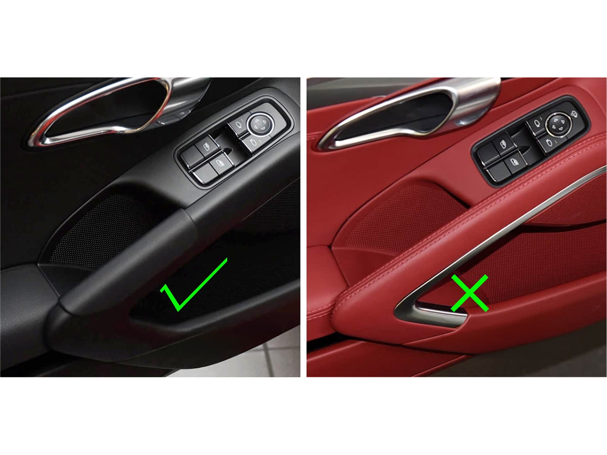 AutoTecknic Interior Door Pull Handle Cover Set - Porsche 981 Boxster / Cayman / 718 Cayman / 991 911