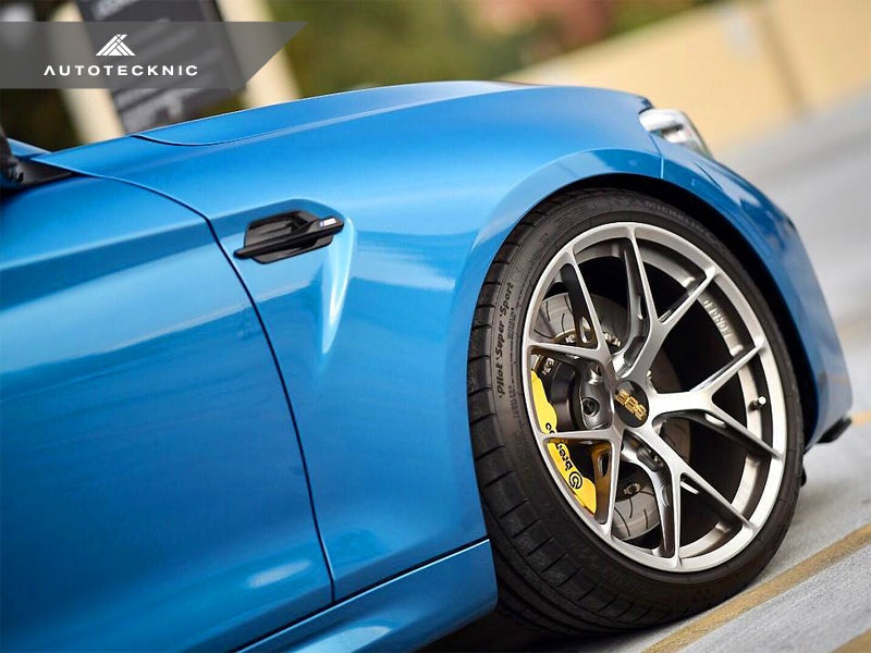 AutoTecknic Replacement Glazing Black Fender Trim - BMW F87 M2 | M2 Competition