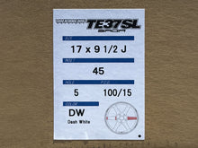 Load image into Gallery viewer, Volk Racing TE37 Saga SL 17x9.5 +45 5x100 Dash White - GR86 / BRZ / FRS (Set of 4)