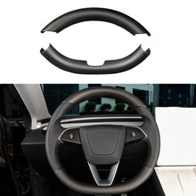 Load image into Gallery viewer, Upper / Lower Cover Steering Wheel Accessories for Tesla Model 3 / Y  -  Carbon Fiber Interior Mods