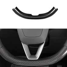 Load image into Gallery viewer, Upper / Lower Cover Steering Wheel Accessories for Tesla Model 3 / Y  -  Carbon Fiber Interior Mods