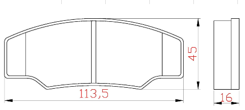 Yellow Speed Racing High Performance OE+ Rear Brake Pads