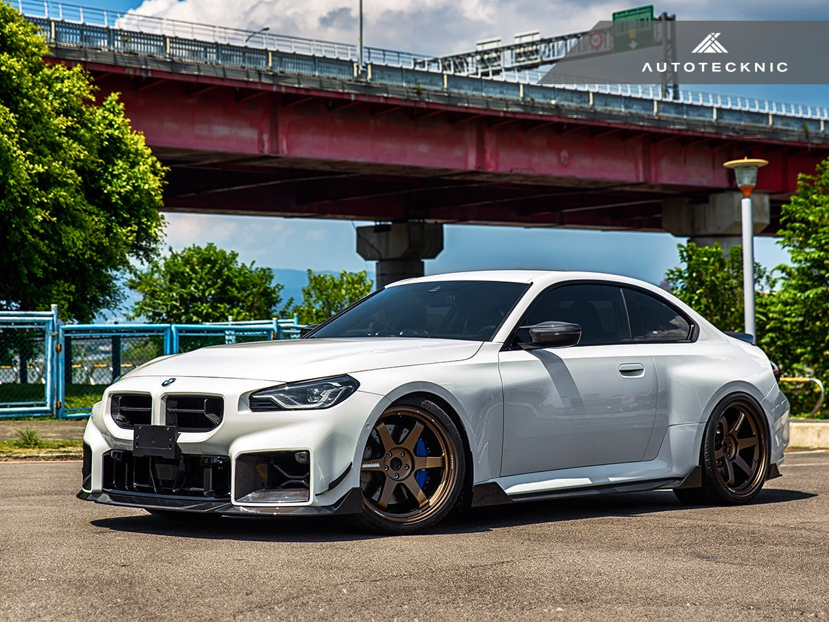 AutoTecknic Dry Carbon Side Skirt Extension Set V2 - BMW G87 M2