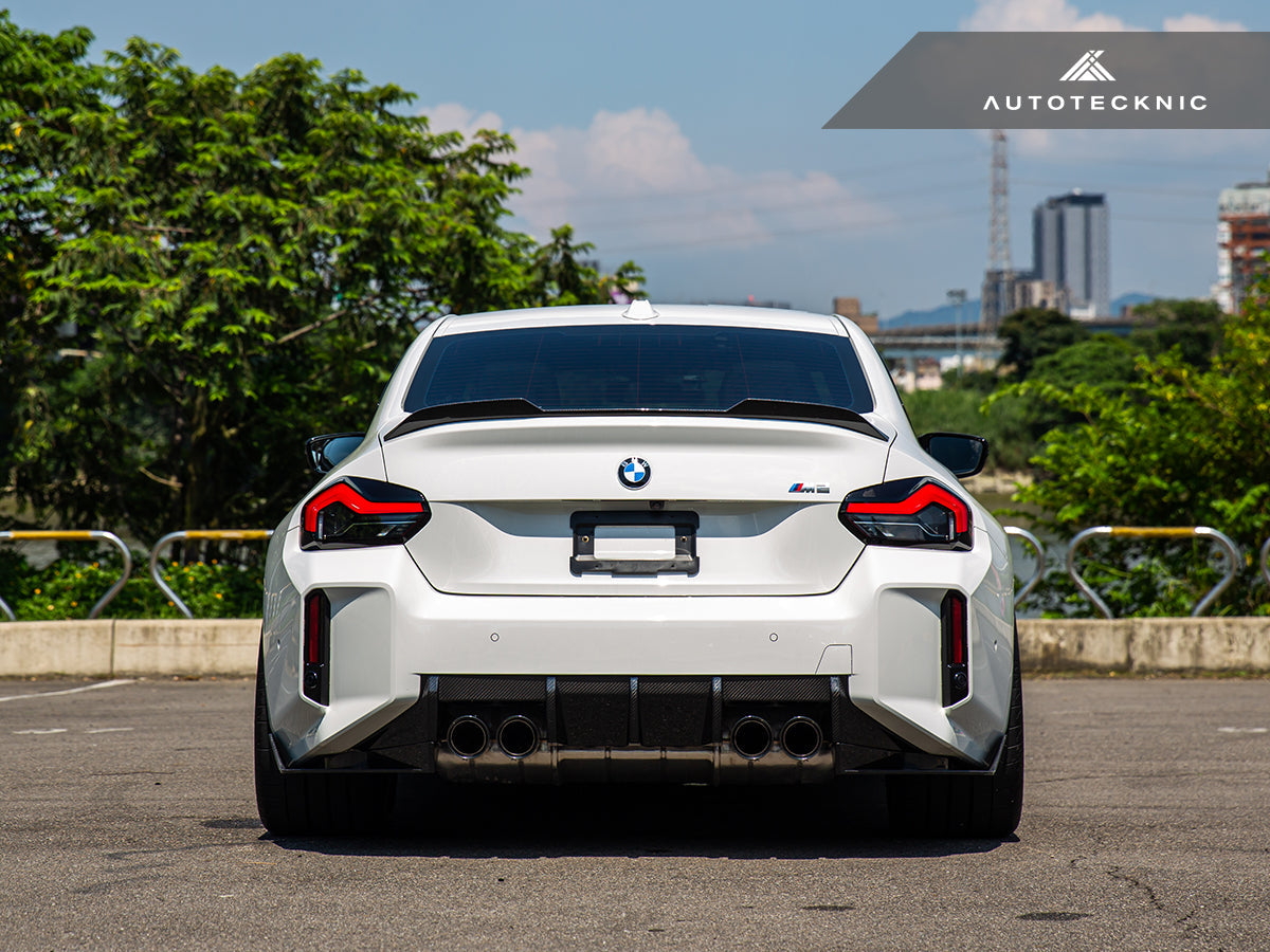 AutoTecknic Dry Carbon Rear Splitter Set - BMW G87 M2