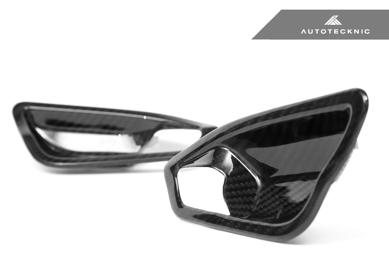 AutoTecknic Dry Carbon Interior Door Handle Trim Set - BMW F87 M2 | F22 2-Series | F20 1-Series