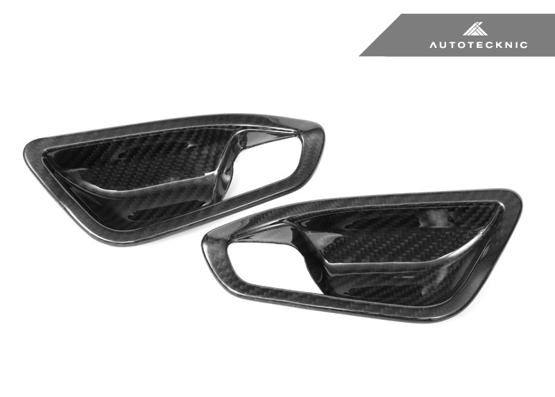 AutoTecknic Dry Carbon Interior Door Handle Trim Set - BMW F87 M2 | F22 2-Series | F20 1-Series