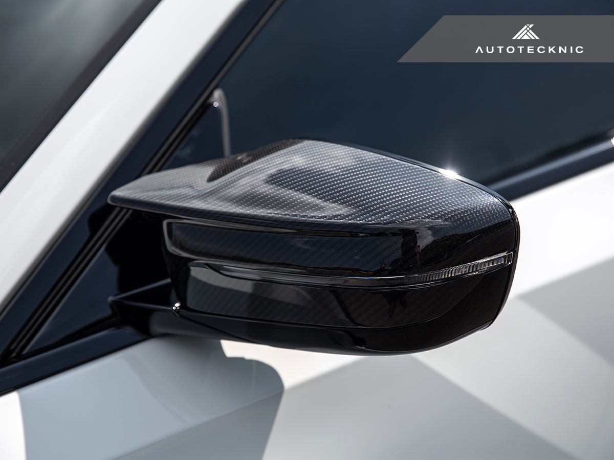 AutoTecknic Dry Carbon Fiber Mirror Covers - BMW G87 M2
