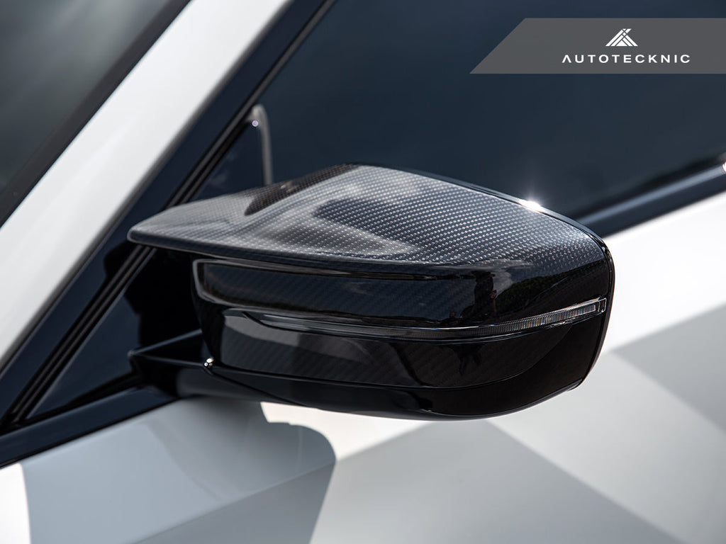 AutoTecknic Dry Carbon Fiber Mirror Covers - BMW G87 M2