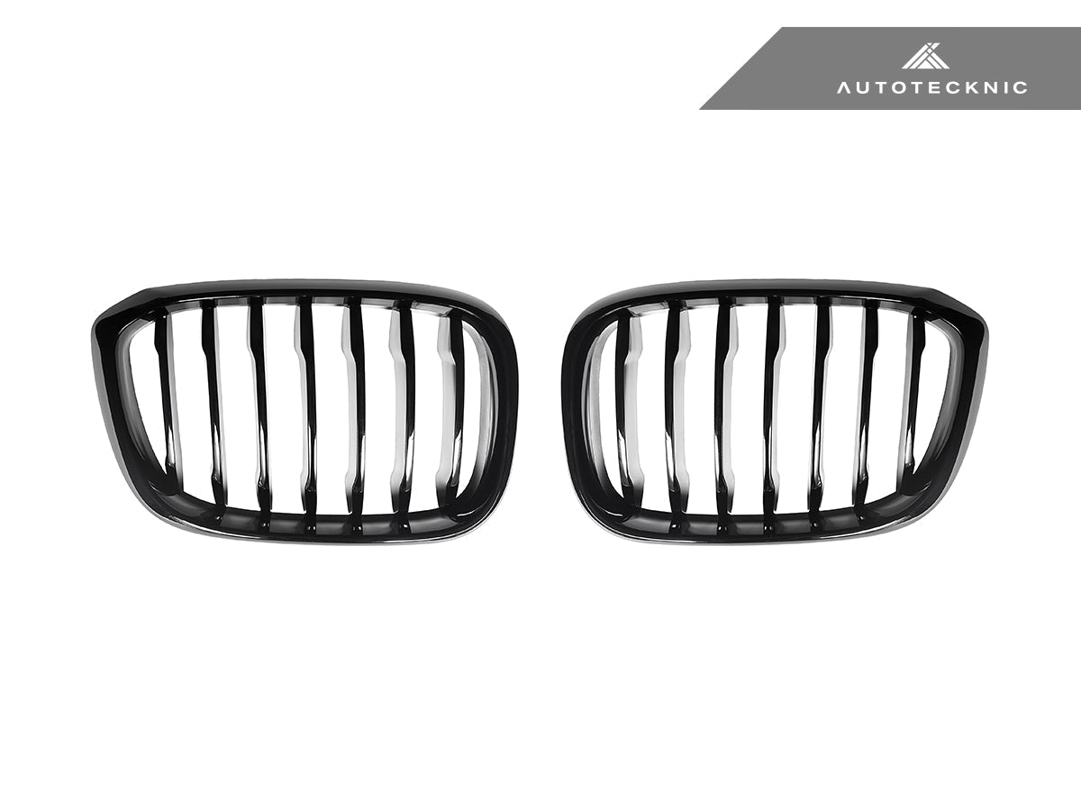 AutoTecknic Glazing Black Front Grille Set - BMW G01 X3 | G02 X4 Pre-LCI