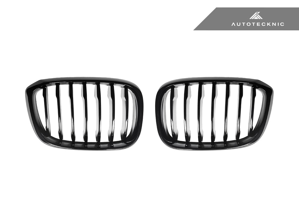 AutoTecknic Gloss Black Front Grille Set - BMW G01 X3 | G02 X4 Pre-LCI