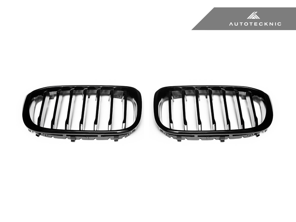 AutoTecknic Glazing Black Front Grille Set - BMW G01 X3 | G02 X4 Pre-LCI