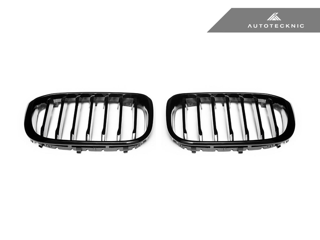 AutoTecknic Gloss Black Front Grille Set - BMW G01 X3 | G02 X4 Pre-LCI