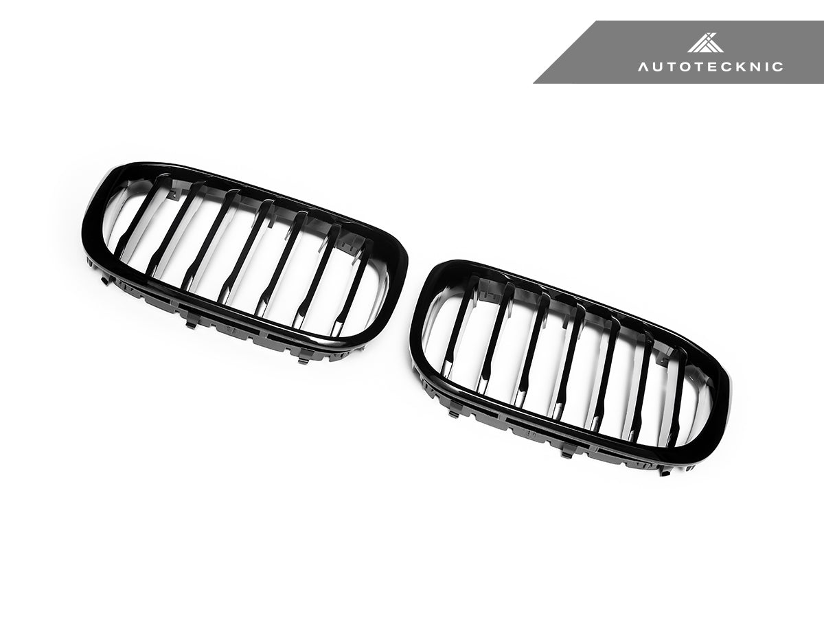 AutoTecknic Glazing Black Front Grille Set - BMW G01 X3 | G02 X4 Pre-LCI
