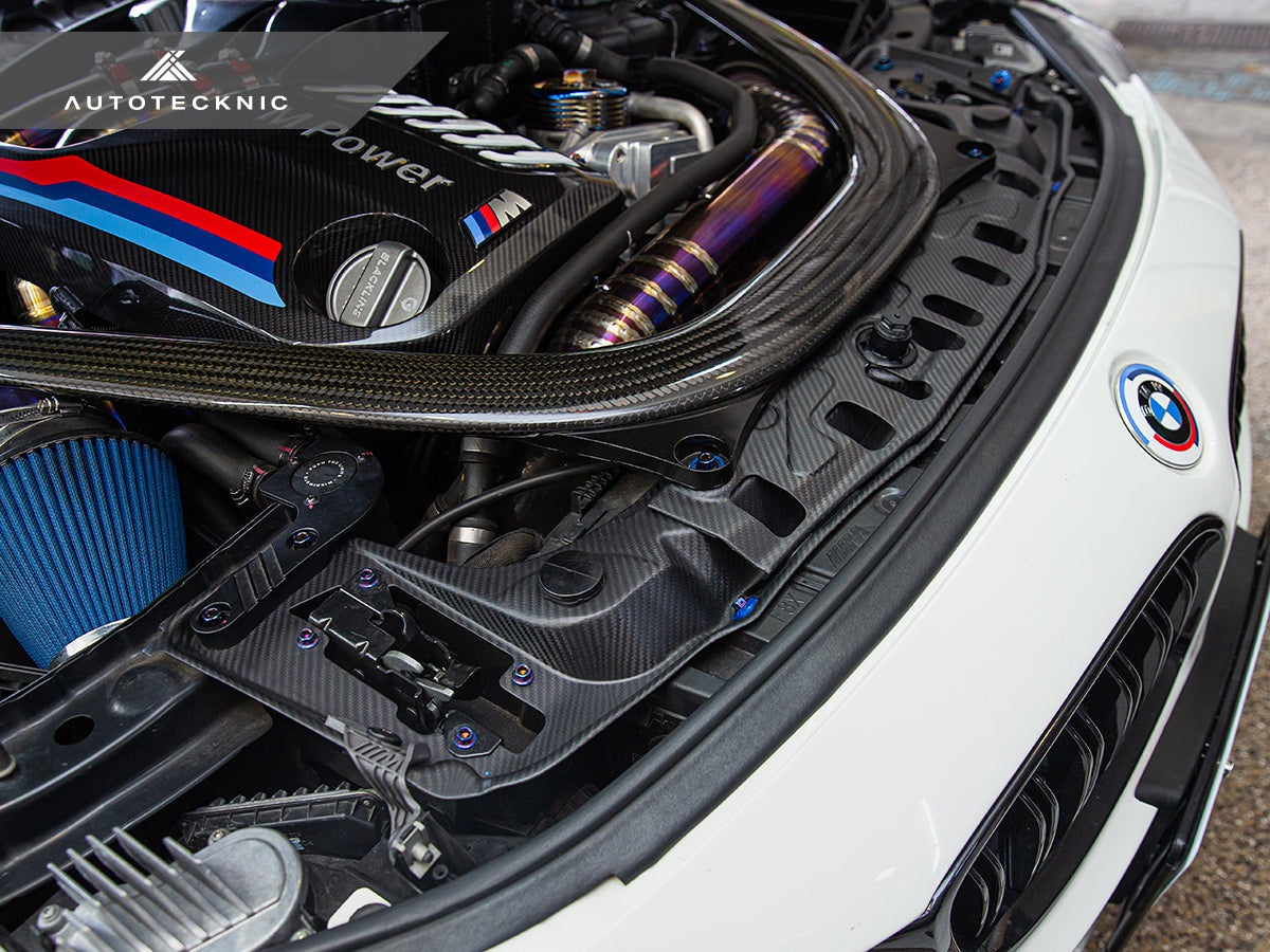 AutoTecknic Dry Carbon Radiator Support Brace - BMW F8X M2/ M3/ M4
