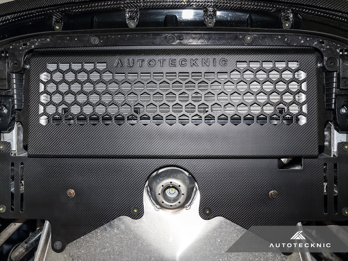 AutoTecknic Dry Carbon Oil Cooler Guard - BMW G87 M2 | G80 M3 | G82/ G83 M4