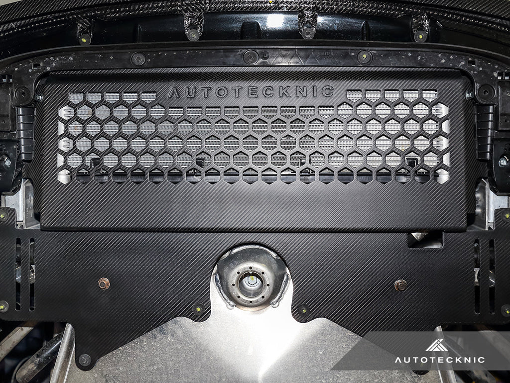 AutoTecknic Dry Carbon Oil Cooler Guard - BMW G87 M2 | G80 M3 | G82/ G83 M4