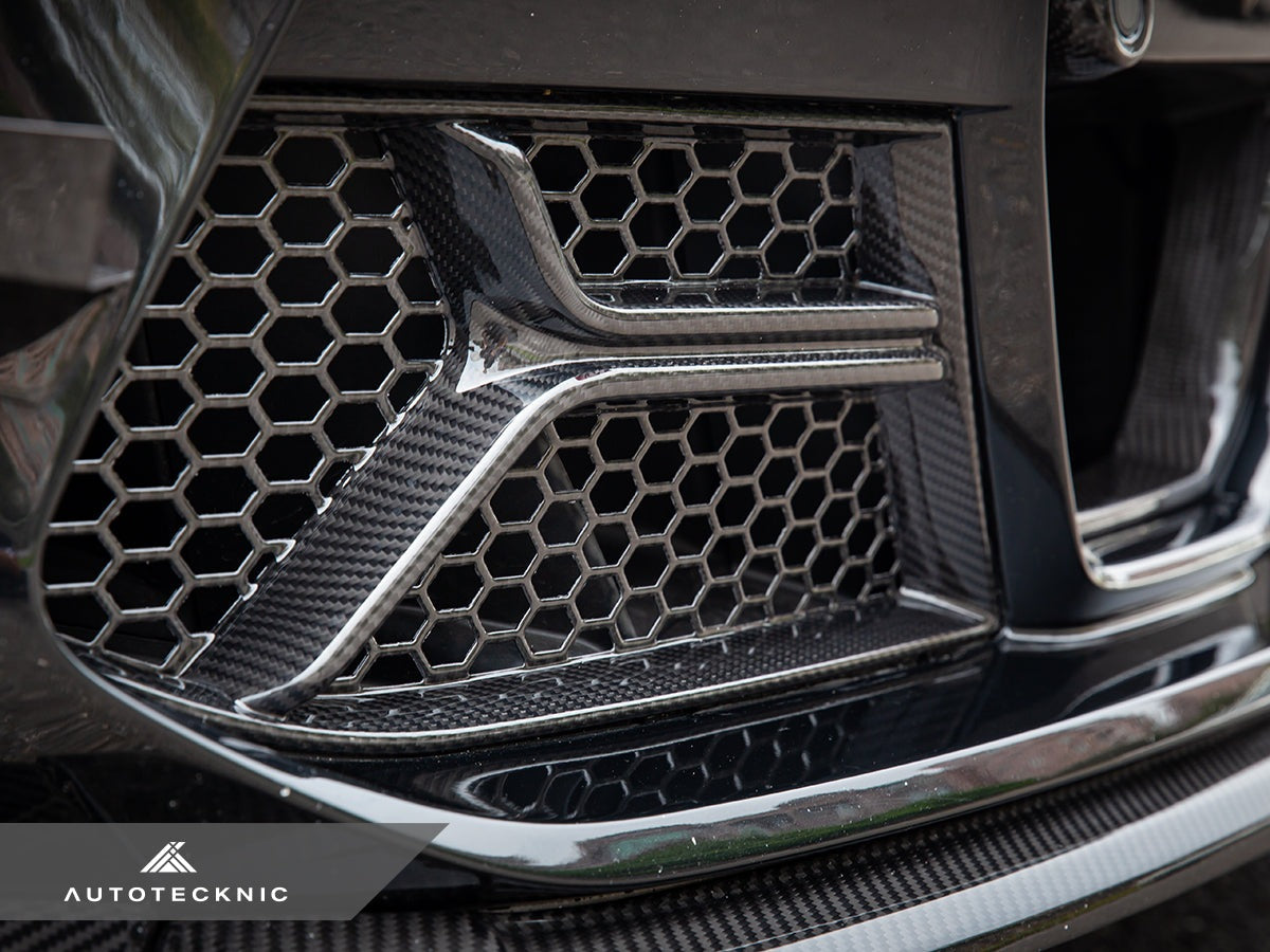 AutoTecknic Dry Carbon Corsa Front Bumper Lower Vent Set - BMW G80 M3 | G82/ G83 M4