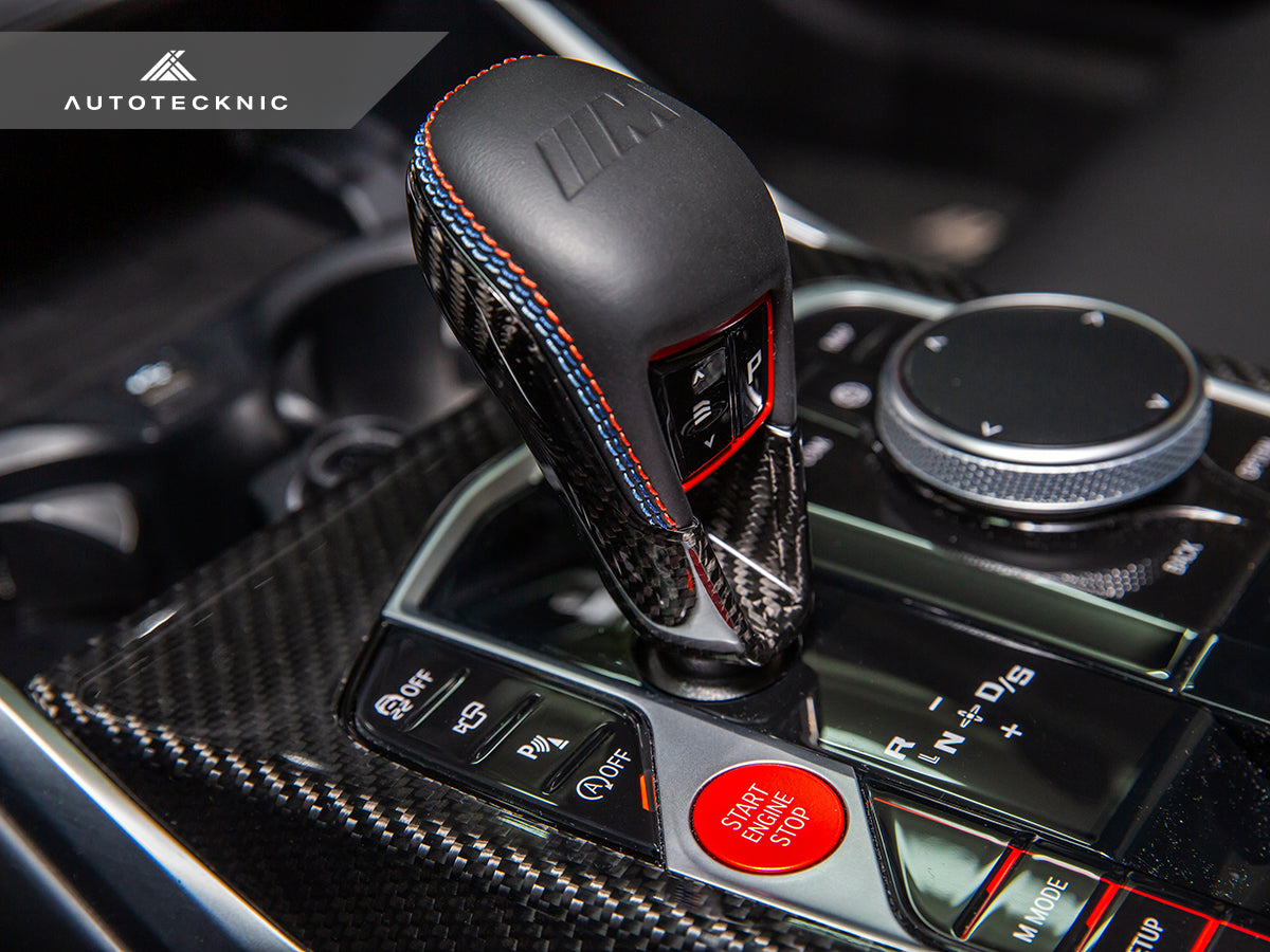 AutoTecknic Dry Carbon Gear Selector Cover - BMW G8X M3/ M4