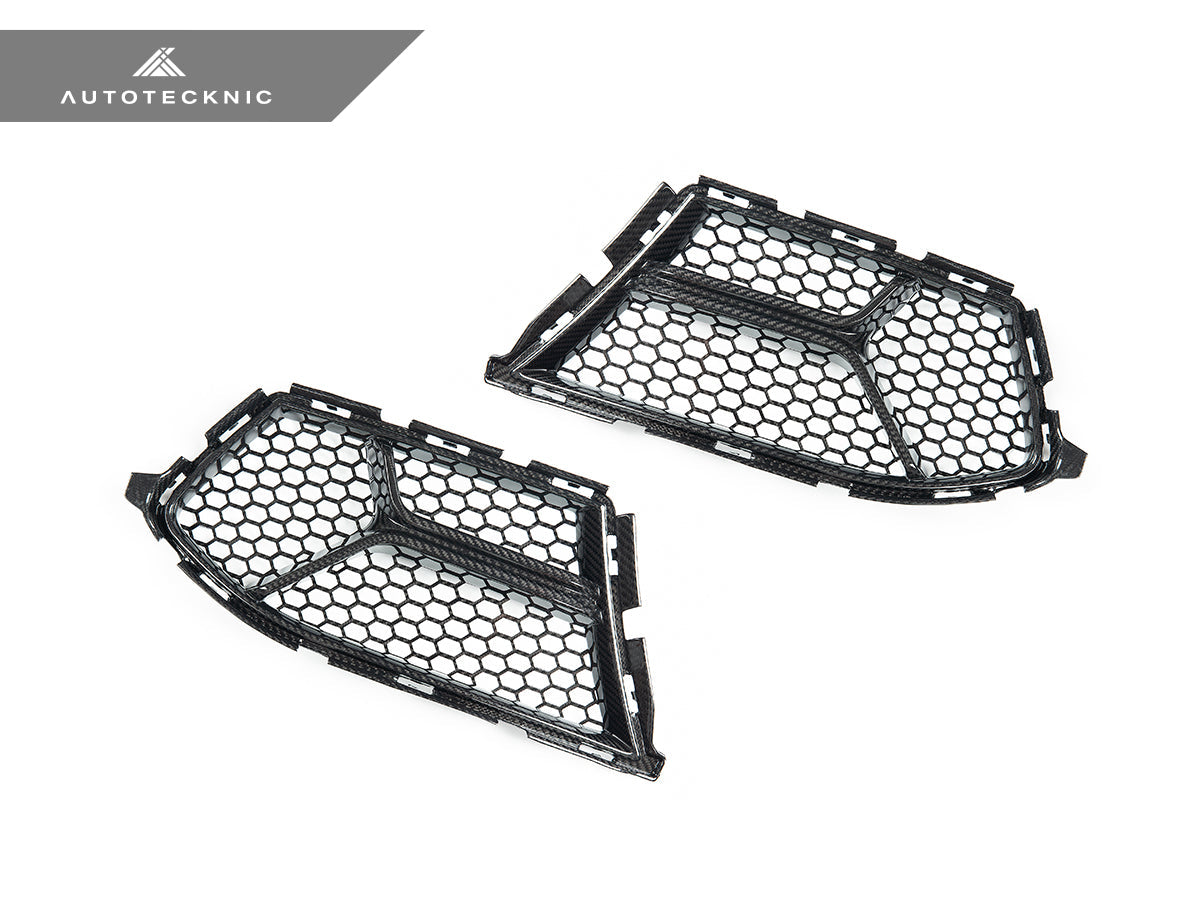 AutoTecknic Dry Carbon Corsa Front Bumper Lower Vent Set - BMW G80 M3 | G82/ G83 M4
