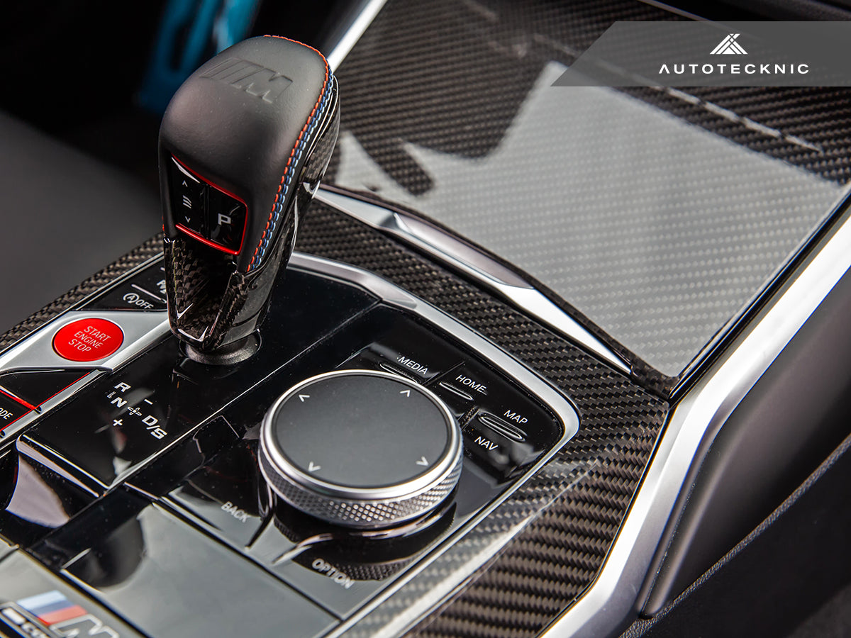AutoTecknic Dry Carbon Gear Selector Cover - BMW G8X M3/ M4