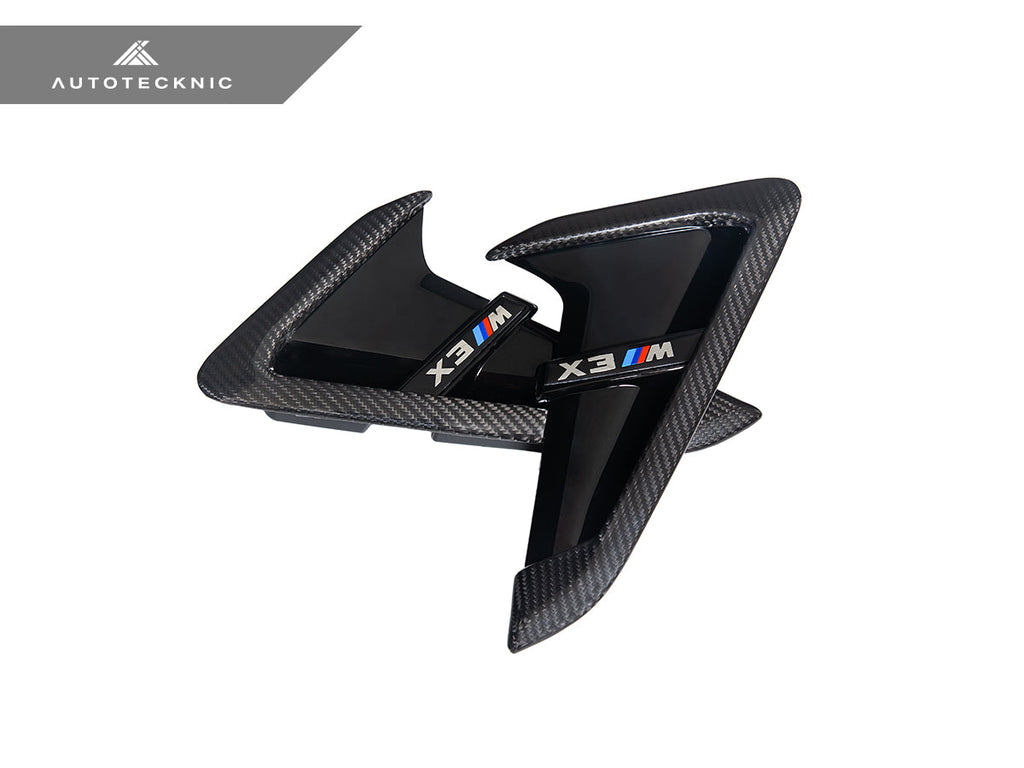 AutoTecknic Dry Carbon Gloss Black Fender Trim Set - BMW F97 X3M | F98 X4M