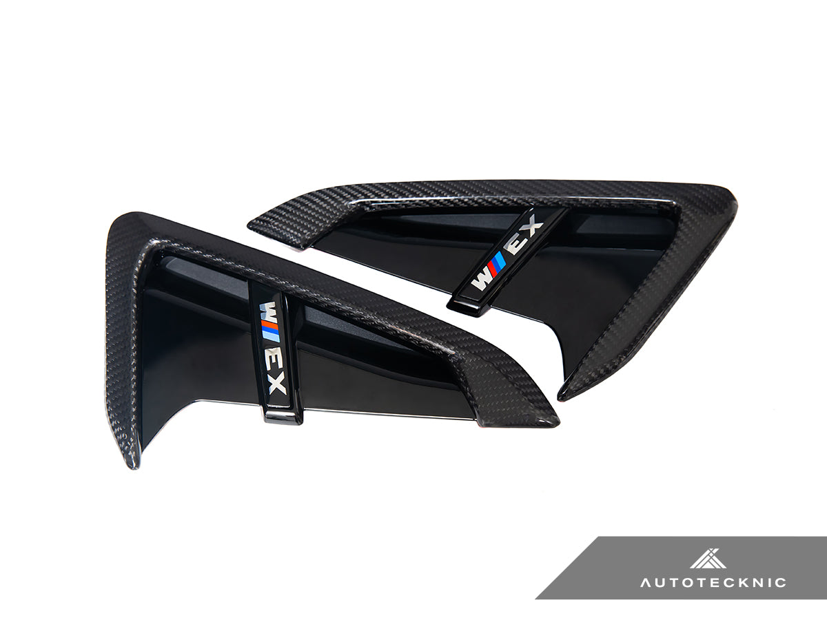 AutoTecknic Dry Carbon Gloss Black Fender Trim Set - BMW F97 X3M | F98 X4M