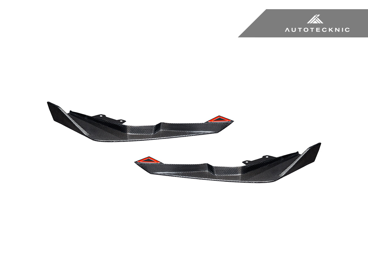 AutoTecknic Dry Carbon Rear Splitter Set - BMW G87 M2