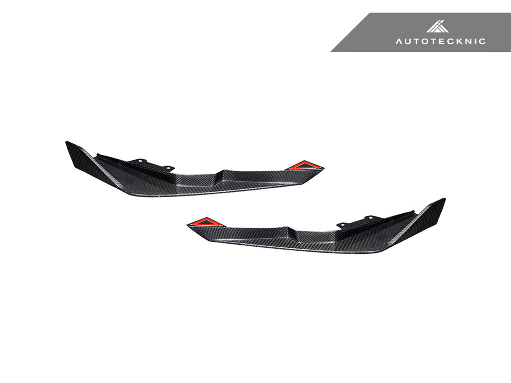 AutoTecknic Dry Carbon Rear Splitter Set - BMW G87 M2