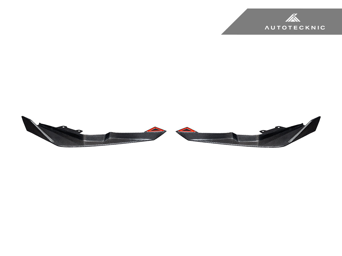 AutoTecknic Dry Carbon Rear Splitter Set - BMW G87 M2