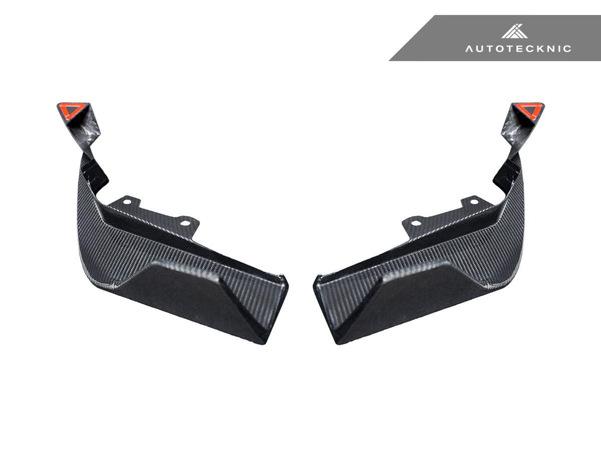 AutoTecknic Dry Carbon Rear Splitter Set - BMW G87 M2