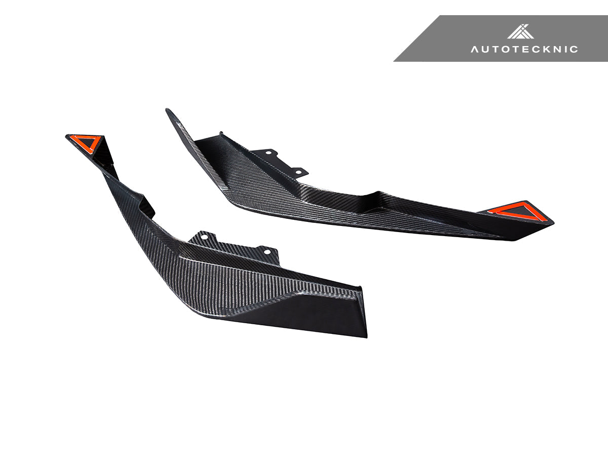 AutoTecknic Dry Carbon Rear Splitter Set - BMW G87 M2