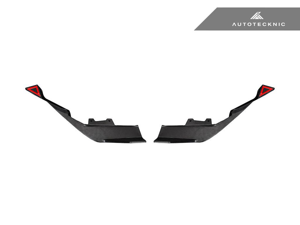 AutoTecknic Dry Carbon Rear Splitter Set - BMW G87 M2