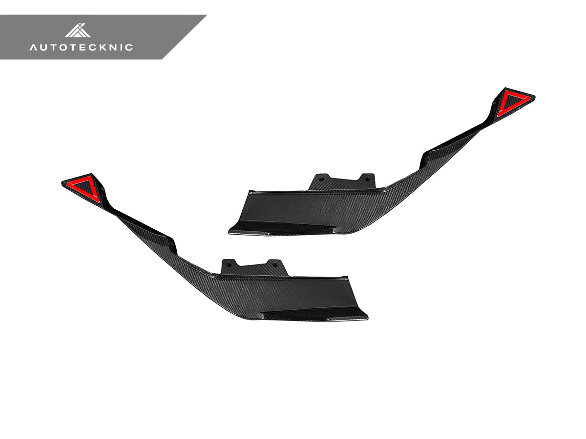 AutoTecknic Dry Carbon Rear Splitter Set - BMW G87 M2