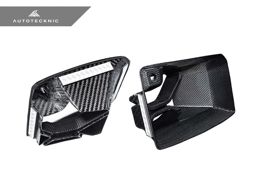 AutoTecknic Dry Carbon Podium Front Bumper Lower Vent Set - BMW G87 M2