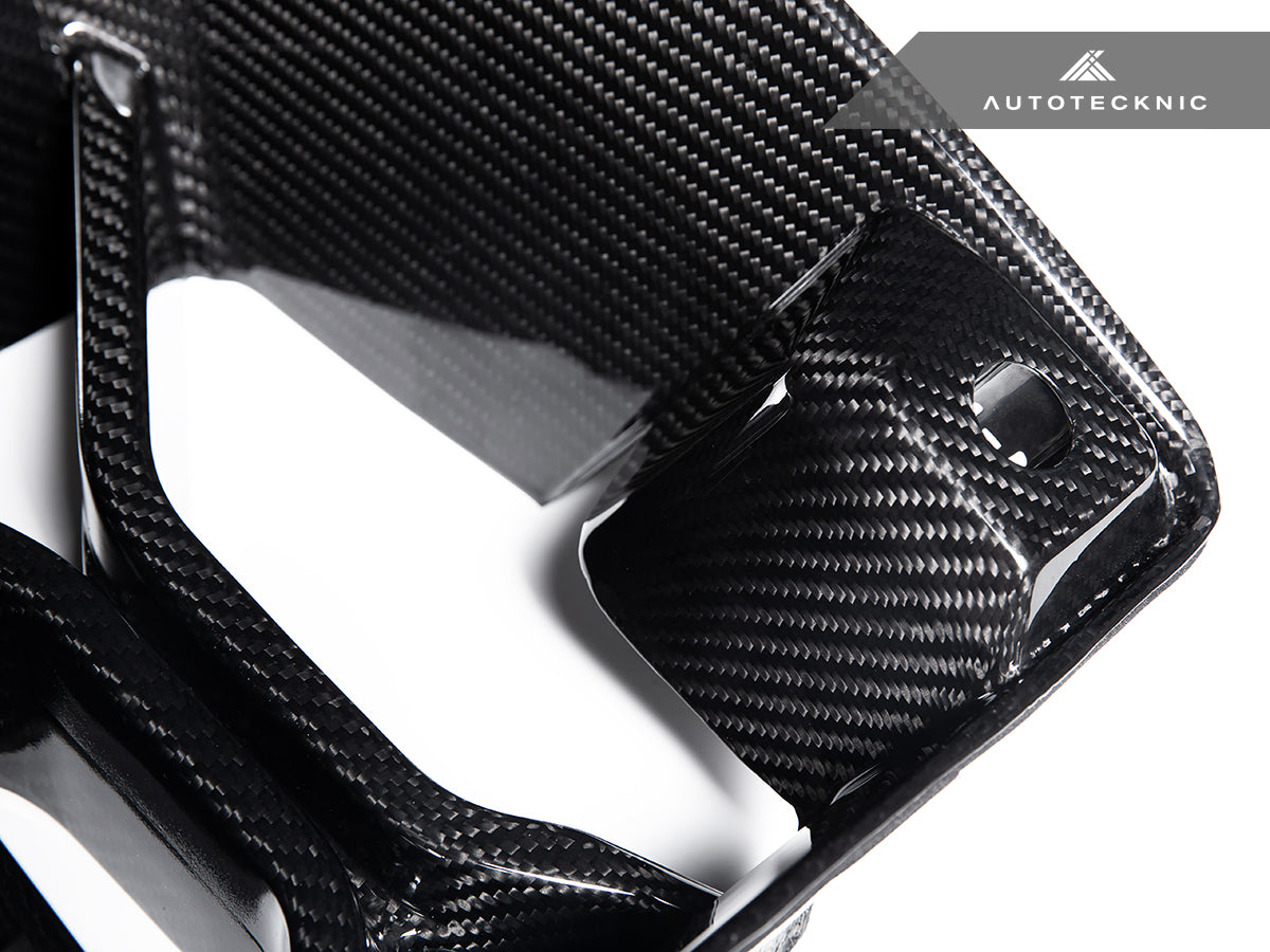 AutoTecknic Dry Carbon Podium Front Bumper Lower Vent Set - BMW G87 M2