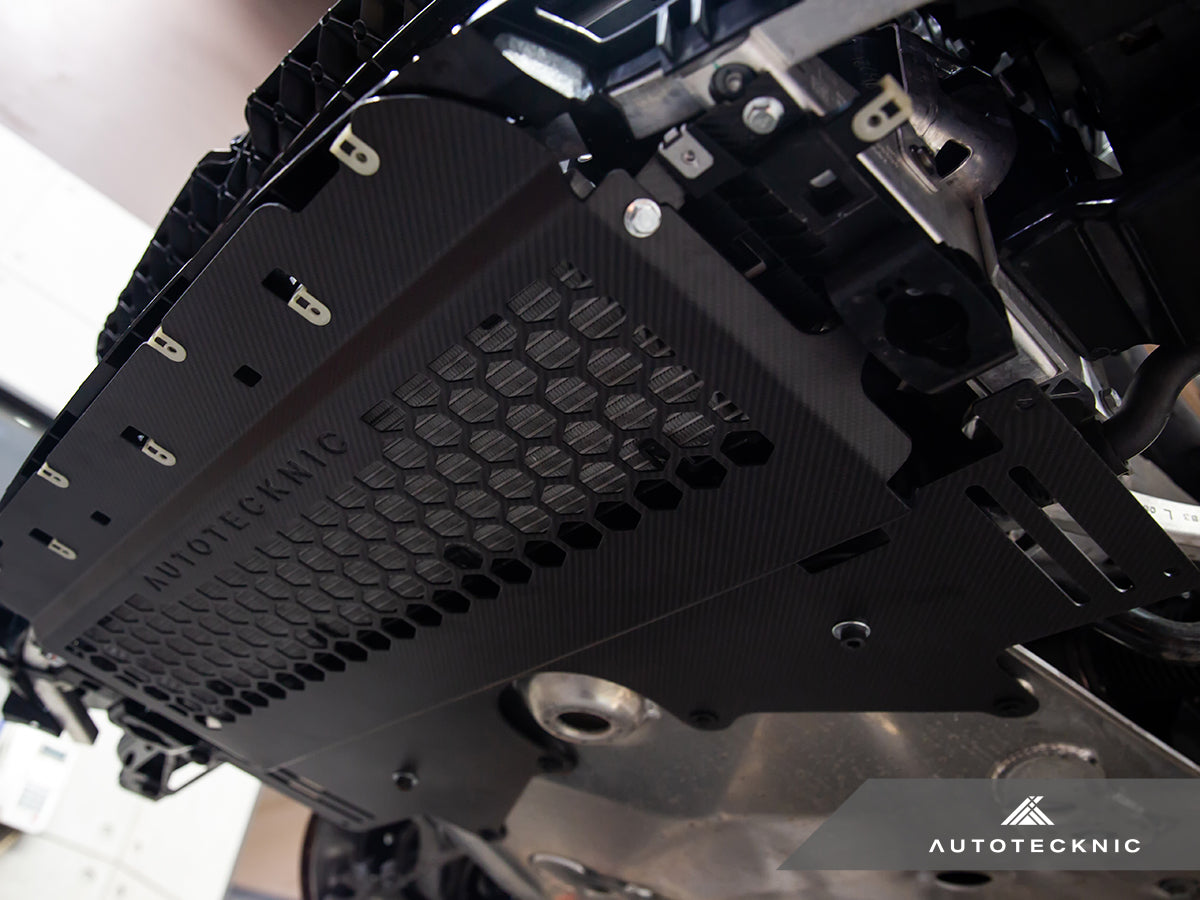 AutoTecknic Dry Carbon Oil Cooler Guard - BMW G87 M2 | G80 M3 | G82/ G83 M4