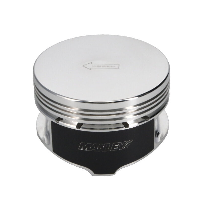 Manley Ford 4.6L/5.4L (3Valve) Flat Top Forged Aluminum 3.572in Bore 0cc Dome Piston Set - 594020C-8
