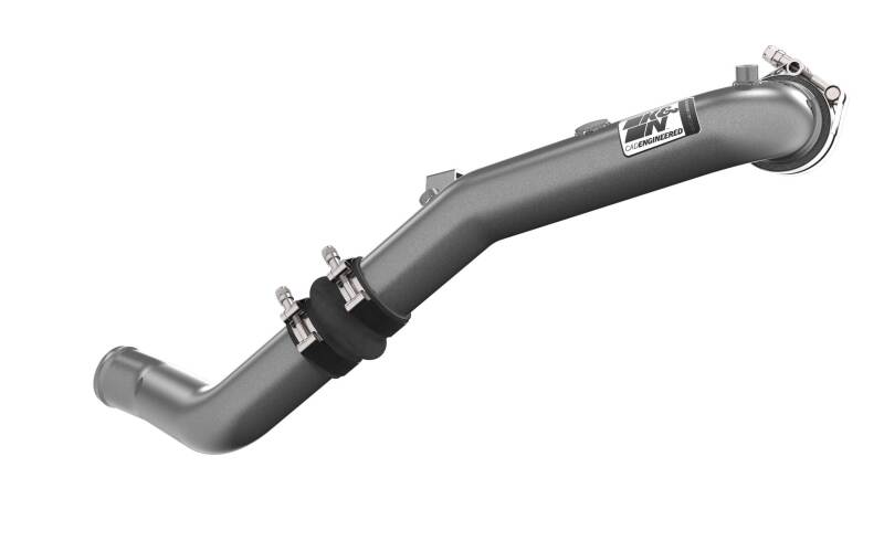 K&N 22-24 Honda Civic 1.5L L4 Aluminum Charge Pipe Kit - Gunmetal Gray - 77-1022KC