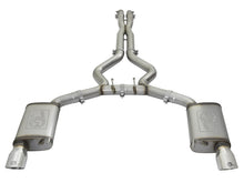 Load image into Gallery viewer, aFe MACHForce XP 3in 304 SS Cat-Back Exhausts w/ Polished Tips 15-17 Ford Mustang GT V8-5.0L/V6-3.7L - 49-33072-1P